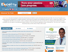 Tablet Screenshot of exceltip.com